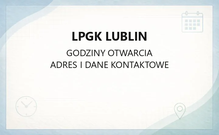 LPGK Lublin - kontakt, PSZOK, szalety i zbiórka odzieży